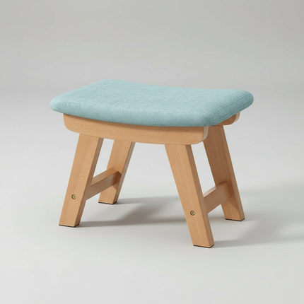 Cloth Small Stool Creative Household Shoe Stool Tea Table Stool Living Room Wood Solid Bench Modern Simple Sofa
