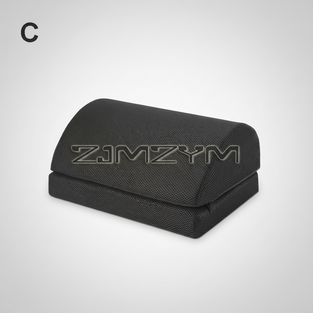 2 Heights Adjustable Foot Rest Under Desk, Soft Memory Foam Footrest Under Desk  for Foot Rest At Work, Home, Airplane, Travel