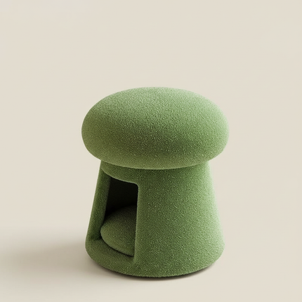 Nordic Living Room Ottomen with Cat Pet Nest Shoes Changing Stool Low Chair Bench Footrest for Hallway Entrance Decor Furniture