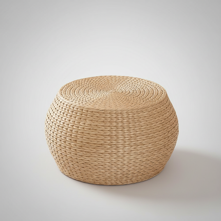 Straw Pier Changing Shoe Stool Tatami Round Stool Hallway Ottoman Furniture For Home Hand Woven Bedroom Rattan Chair Modernity
