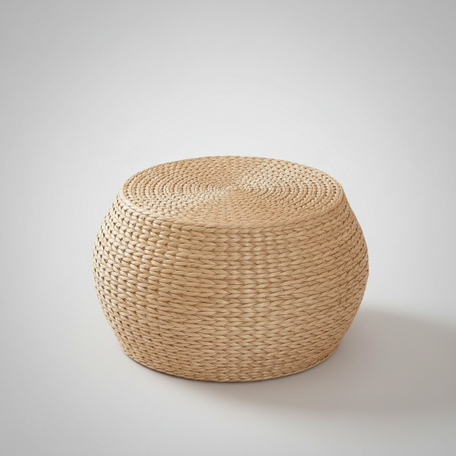 Straw Pier Changing Shoe Stool Tatami Round Stool Hallway Ottoman Furniture For Home Hand Woven Bedroom Rattan Chair Modernity