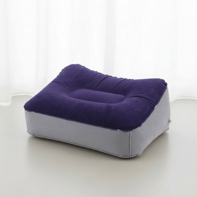 Inflatable Soft Footrest Pillow PVC Inflatable Foot Rest Pillow Cushion Air Travel Office Home Leg Up Relaxing Feet Almohada