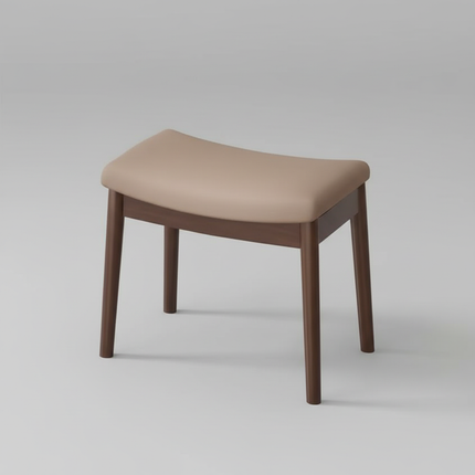 Foot Stool, Saddle Cushion Vanity Stool, Modern Concave Ottoman with Upholstered Seat for Entryway, Bedroom, Patio, Living Room.