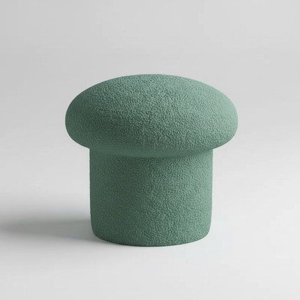 Nordic Ottomans Lovely Mushroom Fabric Art Makeup Stool Creativity Bedroom Step Round Stools Bedroom Furniture Foot Stool Pouf