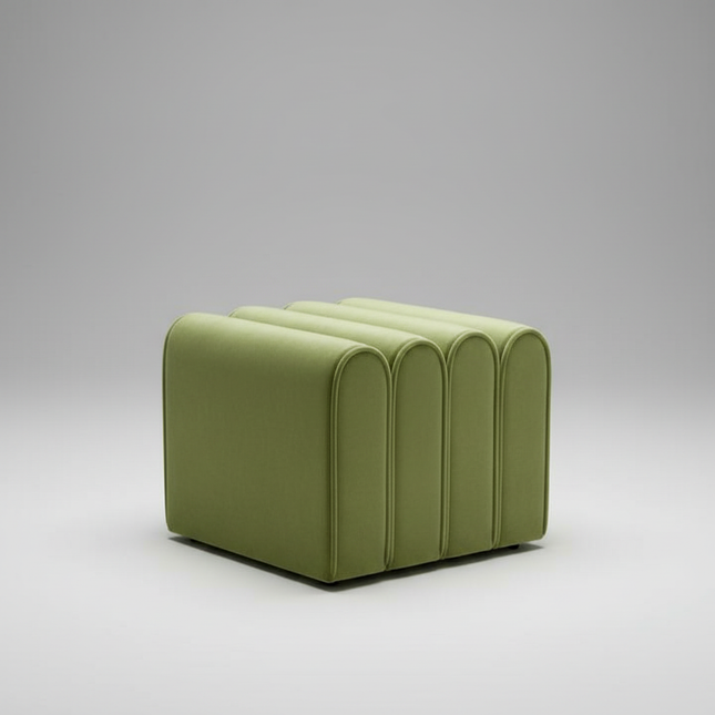 Shoe Change Stool for Living Room Fitting Room Bedroom Fashion Designer Sofa Foot Stool Frame Bed End Stool  Flannel + Wood