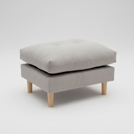 Soft Velvet Solid Wood Bed-End Bench  Durable Nordic Sofa Footstool  Sturdy Living Room Ottoman  Versatile Square Footrest