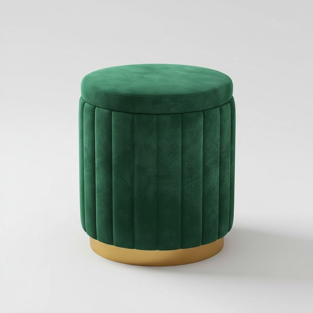 Fashion Storage Stool, Shoe Changing Stool, Makeup Stool, Bedroom Dressing Table Round Stool, New Round Stool with Storage Space