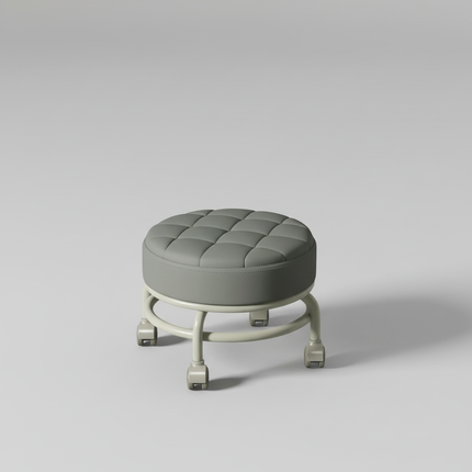 Low Roller Seat Sturdy Universal Swivel Casters Shoe Changing Stool Seat for Living Room Kitchen Fitness Salons Kids and Adult