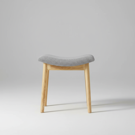 Vanity Stool Vanity Chair 18 Inch-  Stool Chair Wood Legs, Modern Piano Bench Makeup and Foot Stool for Bedroom.