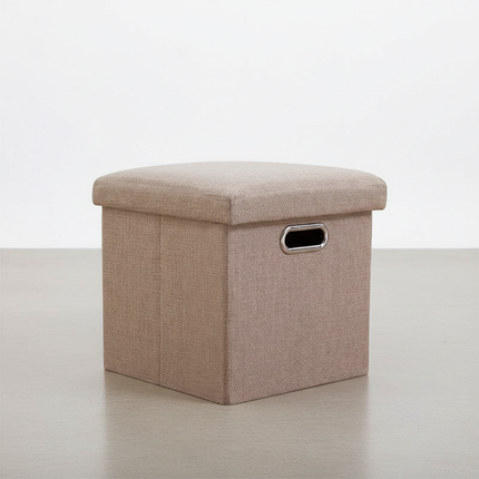 Folding Storage Ottoman Foldable Small Ottoman Foot Rest 11.81x11.81x11.81inch Square Footstool for Bedroom Dorm Entryway Office