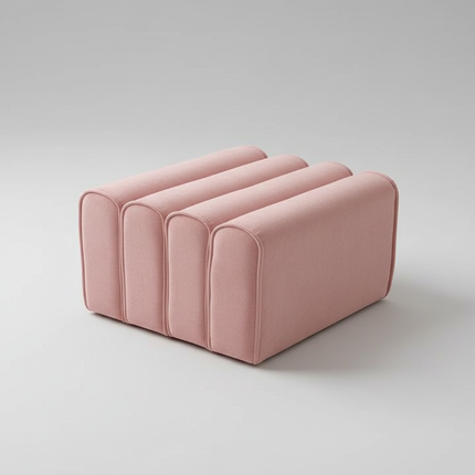 Shoe Change Stool for Living Room Fitting Room Bedroom Fashion Designer Sofa Foot Stool Frame Bed End Stool  Flannel + Wood