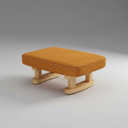 Colorful Small Wooden Stool with Non-Slip Pad Footrest Seat Square Household Living Room Hallway Sofa Tea Stools