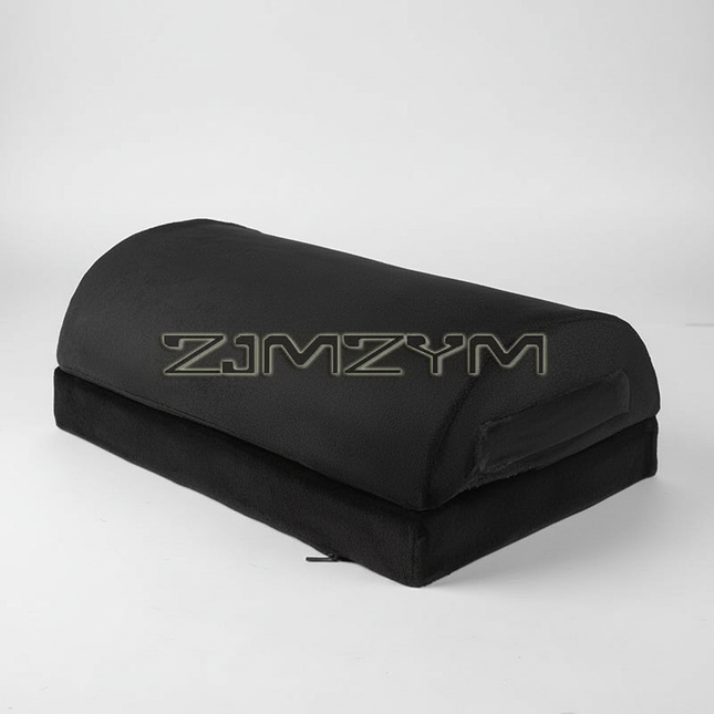 2 Heights Adjustable Foot Rest Under Desk, Soft Memory Foam Footrest Under Desk  for Foot Rest At Work, Home, Airplane, Travel