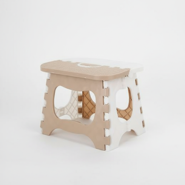 Lightweight portable thickened plastic folding stool - great for kids, great train stool, and space-saving furniture