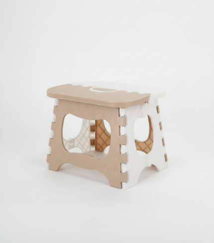 Lightweight portable thickened plastic folding stool - great for kids, great train stool, and space-saving furniture