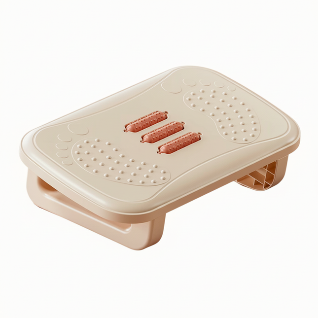 Foot Stool for Work Desk with 180 Degree Shake Design Massage Rollers Suitable for Working Gaming