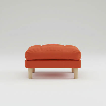 ‌Ergonomic Ottoman Footrest - Adjustable Height Sofa Stool with Memory Foam Leg Rest & Shoe Bench Storage Solution‌