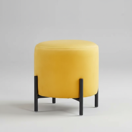 Customized Velvet Dressing Stool Golden Leg Tassel Makeup Bench Openable Ottoman Pouf for Home Fashionable Furniture