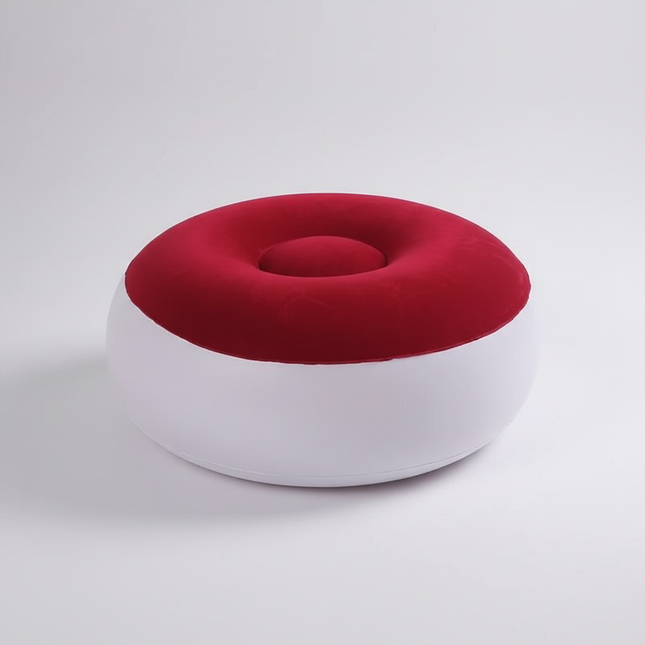 Camping Chair Inflatable Flocking Stool Portable Outdoor Camping Chair Inflatable Flocking Stool Footrest for Home Office Travel