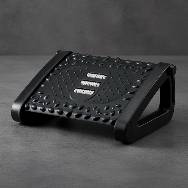 43*32cm Office Stool Footrest With Ergonomic Design Relieve Pressure Improve Comfort Footstool Massage Rollers For Office Space