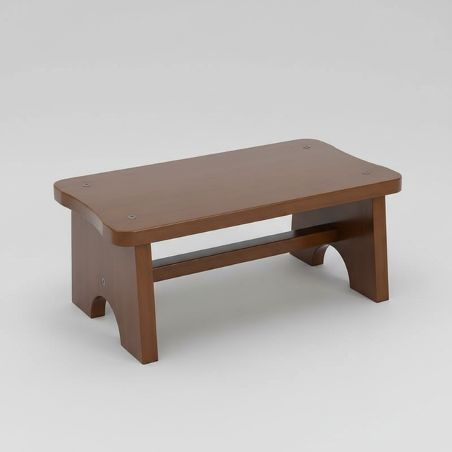 Bamboo Foot Stool Bedside Vintage Step Stool Foot Rest Under Desk Anti Slip Step Stool For Home Bedroom Bathroom Office Kitchen