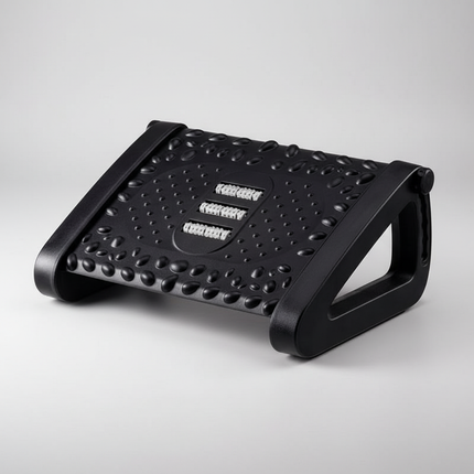 Portable Foot Rest Ergonomic Office Footrest Under Desk Feet Stool for Home Office Work Foot Resting Stool with Massage Rollers