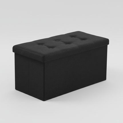 Folding Storage Bench Storage Chest Footret Coffee Table Paddled Stand Fake Leatherproof Anti- skidding Sofa Stool Makeup Stool