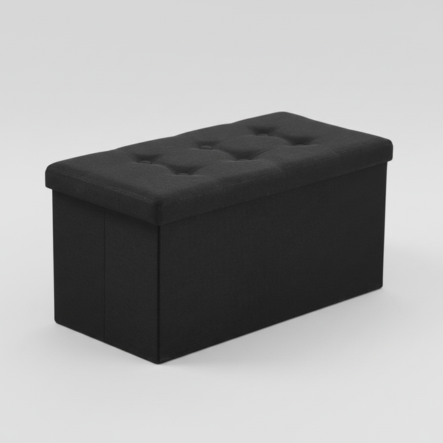 Folding Storage Bench Storage Chest Footret Coffee Table Paddled Stand Fake Leatherproof Anti- skidding Sofa Stool Makeup Stool