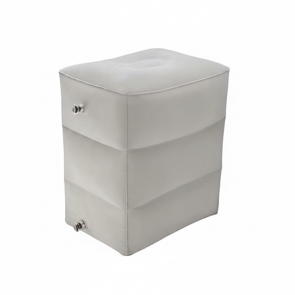 Inflatable Footrest Pillow Portable Foot Pad 3 Layer Height For Airplane Travel Essentials Great for Office Home Trains Cars