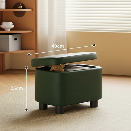 home Furniture Household Low Stool Living Room Coffee Table Sofa Stools Soft Bag Pier Ottoman Footrest With Storage Space Stool