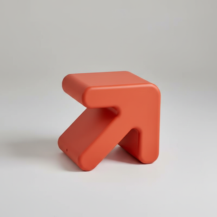 Warming New Style  Modern Simple Arrow Stool Creative Plastic Small Love Stool Fitting Room Door Shoe Stool Rest Stool