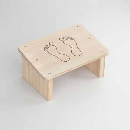 Solid Wood Footrest With Sloping Surface office Footrest Under the Desk Footstool Wooden Foot Rest Stool Pain Relief Office Foot