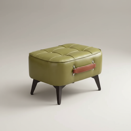 1pc Minimalist Short Stool, Super Soft & Space Saving Short Sofa, Household Shoe Bench With Soft Seating, For Living Room Entry