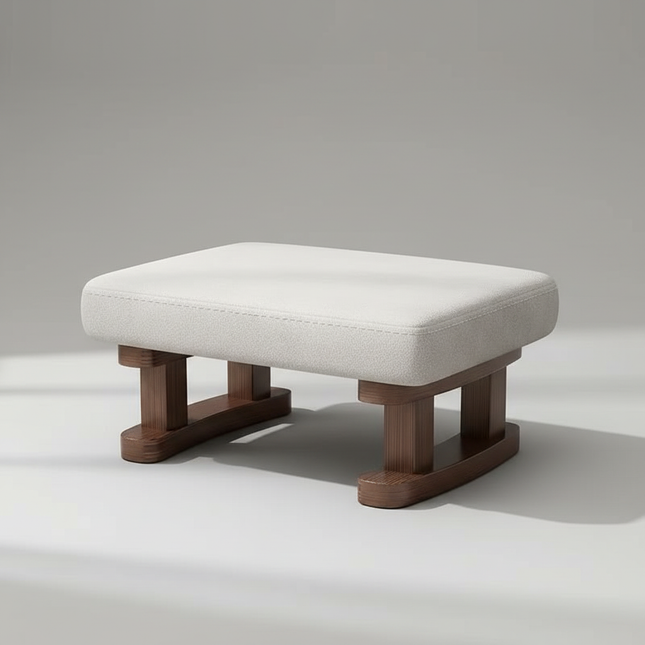 Colorful Small Wooden Stool with Non-Slip Pad Footrest Seat Square Household Living Room Hallway Sofa Tea Stools