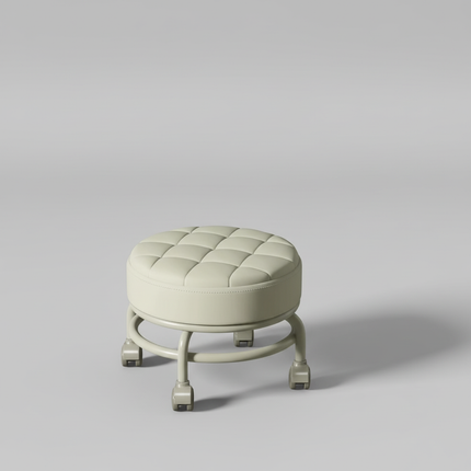 Low Roller Seat Sturdy Universal Swivel Casters Shoe Changing Stool Seat for Living Room Kitchen Fitness Salons Kids and Adult