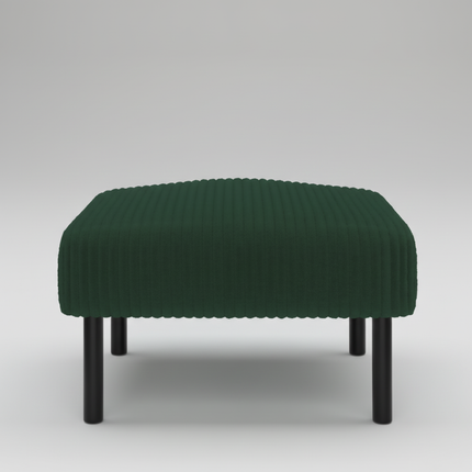 LVHOM High-Quality Corduroy Footstool, Soft Ottoman with Solid Metal Frame, Comfortable Fabric, Suitable for Living Room