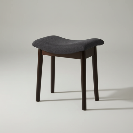 Vanity Stool Vanity Chair 18 Inch-  Stool Chair Wood Legs, Modern Piano Bench Makeup and Foot Stool for Bedroom.