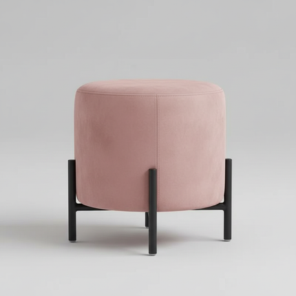 Customized Velvet Dressing Stool Golden Leg Tassel Makeup Bench Openable Ottoman Pouf for Home Fashionable Furniture