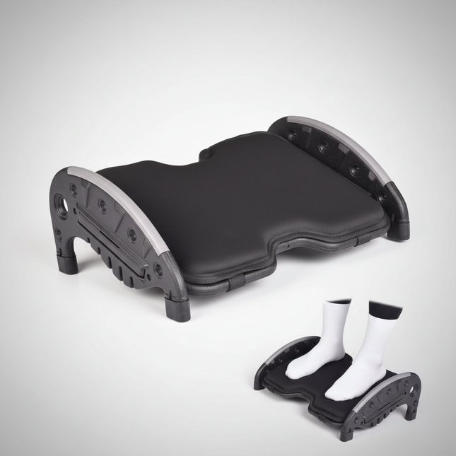 Under Desk Foot Rest Stool at Work with Removable Soft Warm Foam Cushion Ergonomic Foot Stool with Massage Texture Sturdy Office