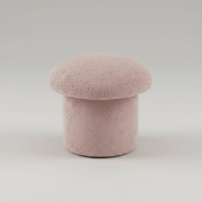 Nordic Ottomans Lovely Mushroom Fabric Art Makeup Stool Creativity Bedroom Step Round Stools Bedroom Furniture Foot Stool Pouf