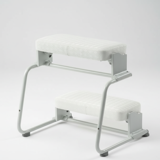 Ergonomic Adjustable Foot Rest Stool - Anti-Slip Office Footrest Pregnancy Safe Floor Pedal for Home/Work Desk Comfort