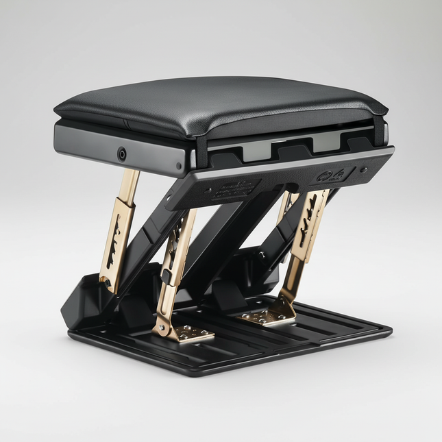 Folding Footrest With 4 Adjustable Heights & 3 Adjustable Angle Of Inclination Non-slip Foot Stool With Massage Function