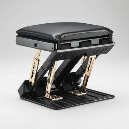 Folding Footrest With 4 Adjustable Heights & 3 Adjustable Angle Of Inclination Non-slip Foot Stool With Massage Function