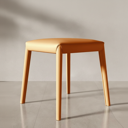French Footstool Saddle Leather Stool Home Stackable Bench Living Room Small Stools Entrance Porch Shoe Changing Stools