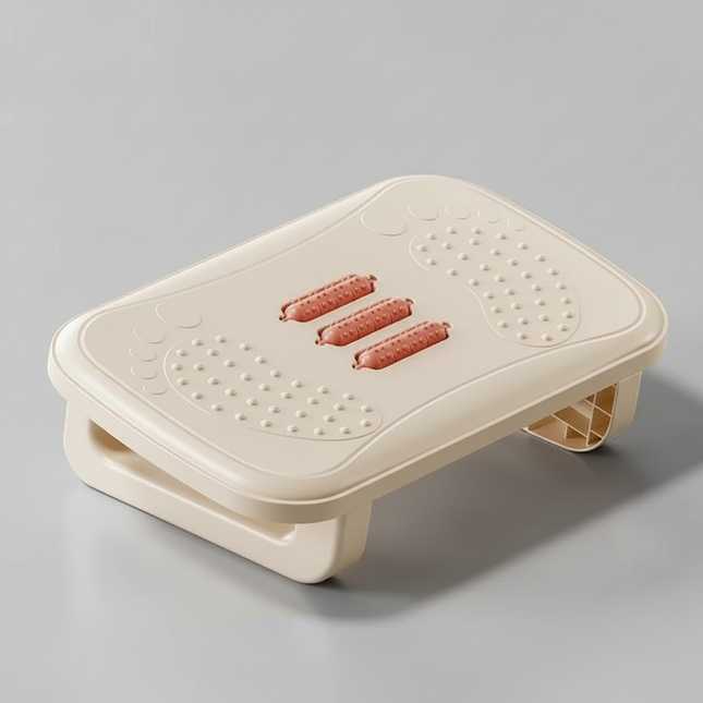 Portability Foot Rest Under Desk Footrest Ergonomic Foot Stool with Massage Rollers Foot Rest for Home Office Work Fast Ship