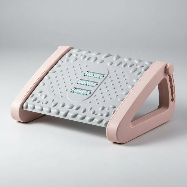 Feet Stool Chair Under Desk Footrest Foot Resting Stool with Massage Ergonomic Office Footrest Under Desk Height Adjustable