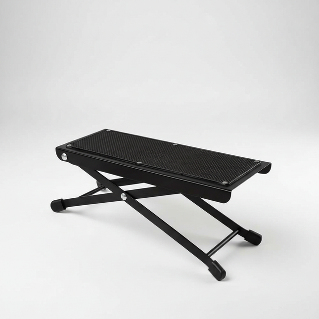 Folding Foot Rest 4-Height Adjustable Pedal Footrest Stand for Beauty Salons Home Pedicures Toe Nail Tool and Guitar Pedal Stool