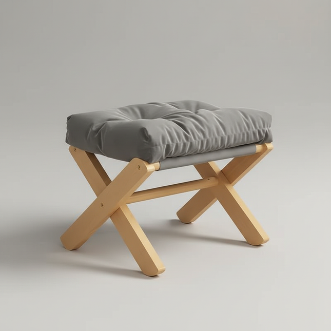 Household Small Stool Short Living Room Coffee Table Solid Wood Small Bench Leg Sofa Foot Suppot Door Shoes Changing Short Stool