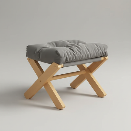 Household Small Stool Short Living Room Coffee Table Solid Wood Small Bench Leg Sofa Foot Suppot Door Shoes Changing Short Stool