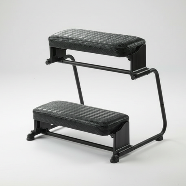 Ergonomic Adjustable Foot Rest Stool - Anti-Slip Office Footrest Pregnancy Safe Floor Pedal for Home/Work Desk Comfort